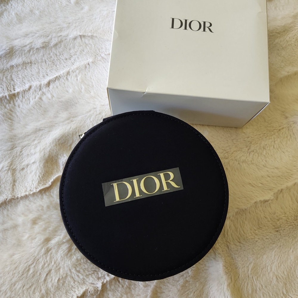 Dior Navy Zip Vanity Case
